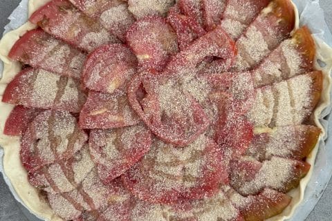 Cliquez pour zoomer ! Tarte salée façon tomates farcies Thermomix par Frantz