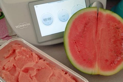 Cliquez pour zoomer ! Sorbet à la pastèque Thermomix par Frantz