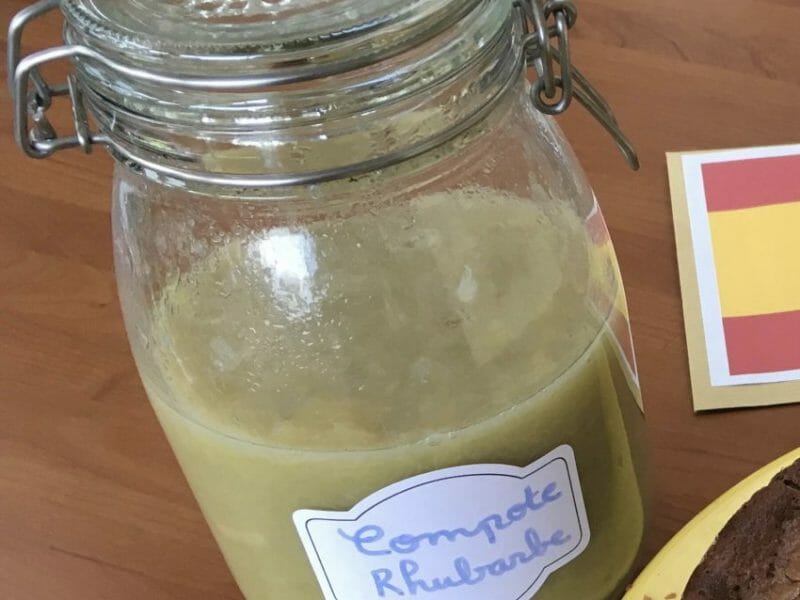 Compote de rhubarbe au Thermomix Cookomix