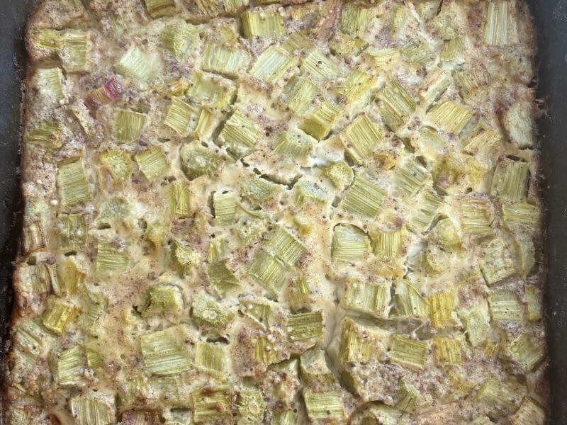 Cliquez pour zoomer ! Clafoutis à la rhubarbe Thermomix par patie_2002