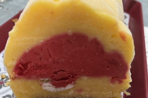 Cliquez pour zoomer ! Bûche glacée mangue et framboise Thermomix par patie_2002