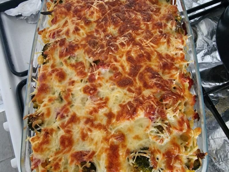 Cliquez pour zoomer ! Gratin de pâtes au brocoli Thermomix par elodie_1352