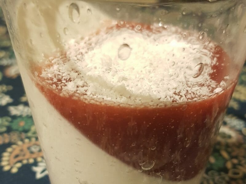 Cliquez pour zoomer ! Panna cotta ananas et lait de coco Thermomix par Eve34