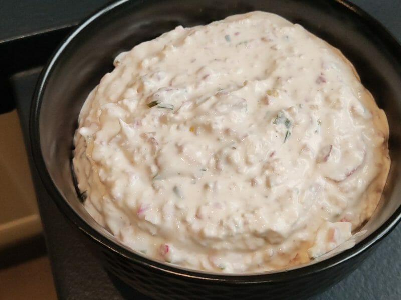 Cliquez pour zoomer ! Rillettes de radis roses au cheese cream Thermomix par karenou78