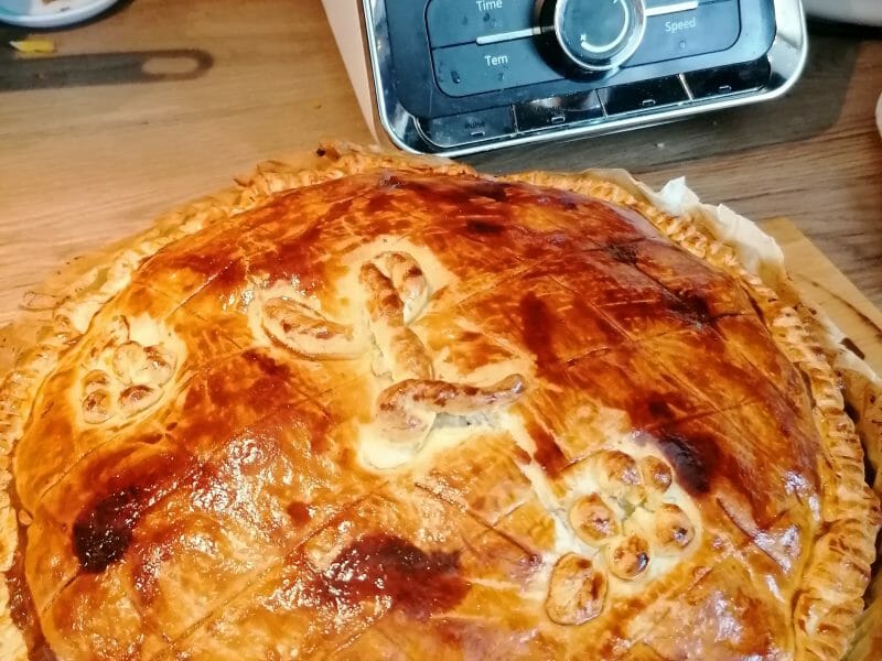 Cliquez pour zoomer ! Tourte au poulet et aux champignons Thermomix par Angy08