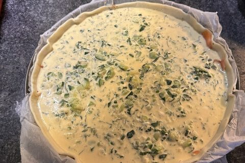 Cliquez pour zoomer ! Quiche saumon et courgettes Thermomix par lolofrib