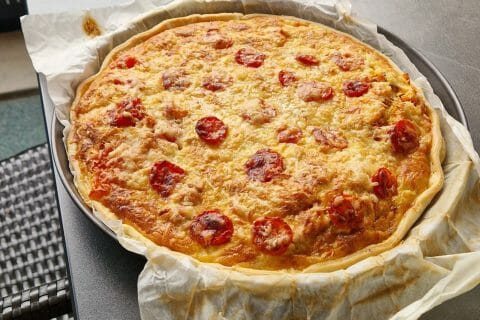 Cliquez pour zoomer ! Tarte au thon, tomate et moutarde Thermomix par lolofrib