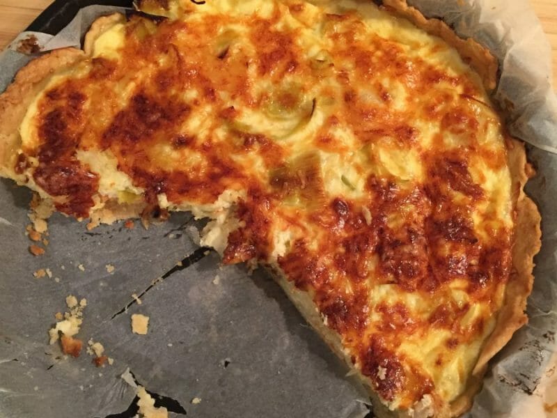 Cliquez pour zoomer ! Quiche Poireaux et Saumon Thermomix par Floderouge