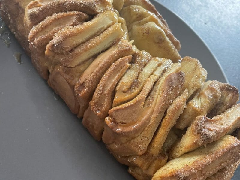Cliquez pour zoomer ! Brioche à effeuiller à la cannelle Thermomix par Tess