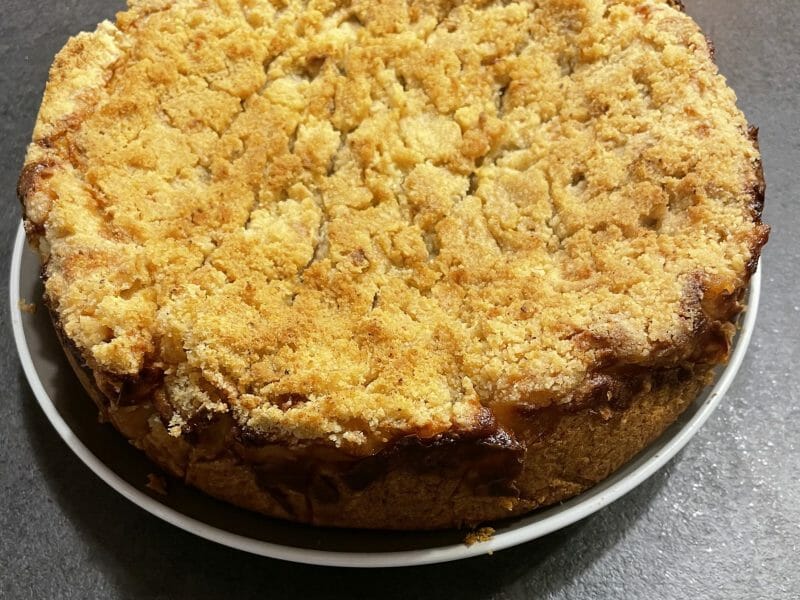 Cliquez pour zoomer ! Tarte aux pommes façon crumble Thermomix par Tess