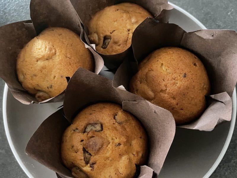 Cliquez pour zoomer ! Muffins noix de pécan et pépites de chocolat Thermomix par Tess