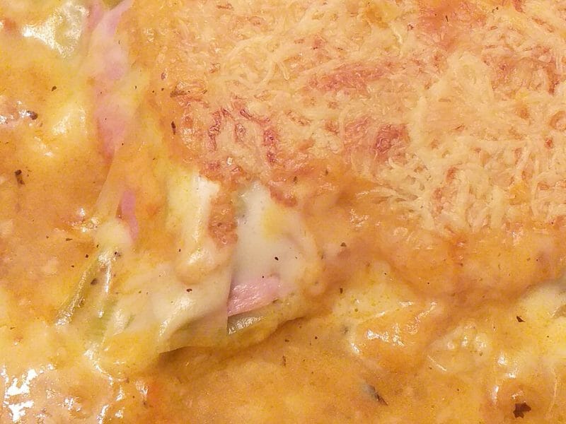 Cliquez pour zoomer ! Gratin de poireau au jambon Thermomix par Nanou du 85
