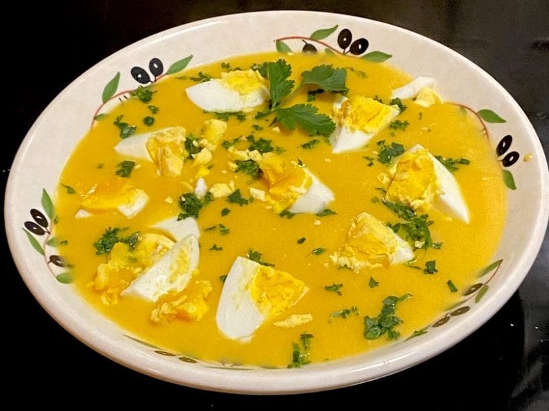 Cliquez pour zoomer ! Soupe aux oeufs et à la coriandre Thermomix par Allims