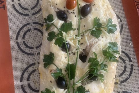 Cliquez pour zoomer ! Fougasse chèvre et lardons Thermomix par Laetitia670