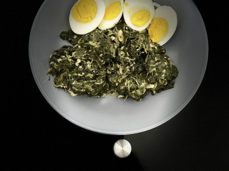 Cliquez pour zoomer ! Épinards sautés à l’ail Thermomix par petitenenette