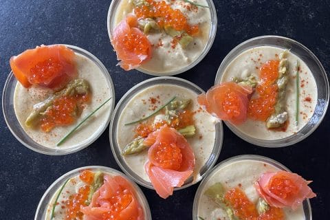 Cliquez pour zoomer ! Mousse d’asperges au saumon fumé Thermomix par Bactérie-Jolie