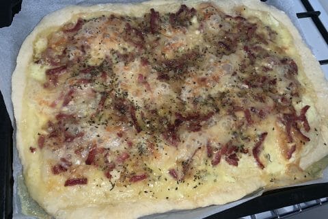 Cliquez pour zoomer ! Fougasse chèvre et lardons Thermomix par Marine_Mcd
