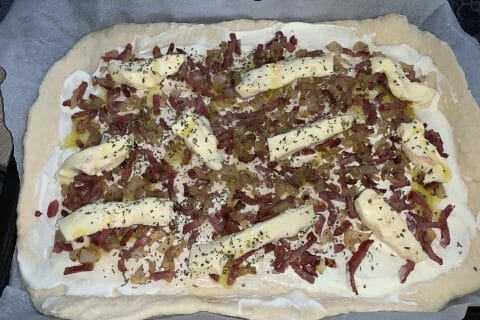 Cliquez pour zoomer ! Fougasse chèvre et lardons Thermomix par Marine_Mcd