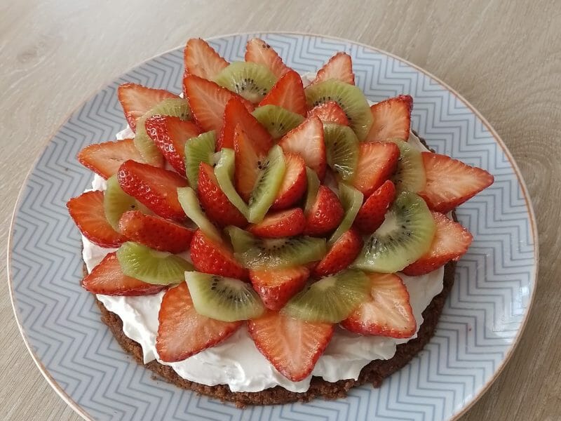 Cliquez pour zoomer ! Tarte aux fraises sans cuisson Thermomix par dtbobette
