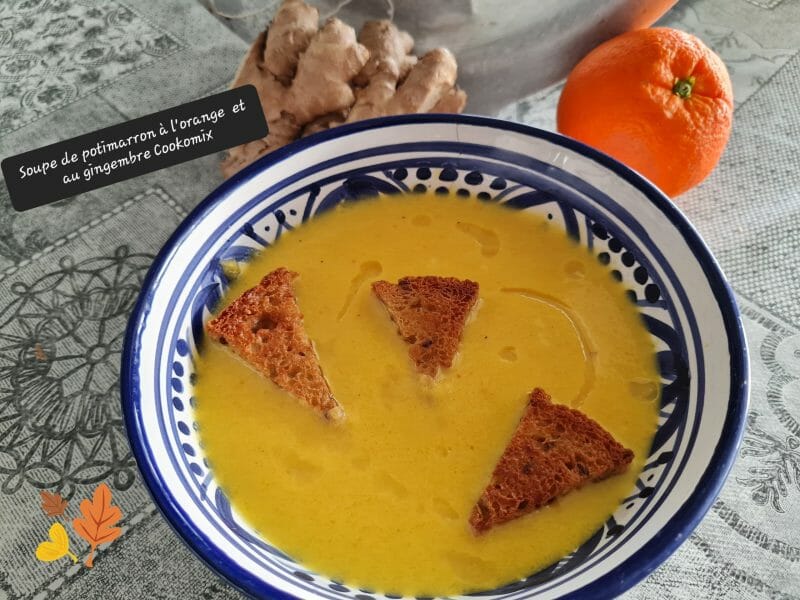 Cliquez pour zoomer ! Soupe de potimarron à l’orange et au gingembre Thermomix par zoupette66