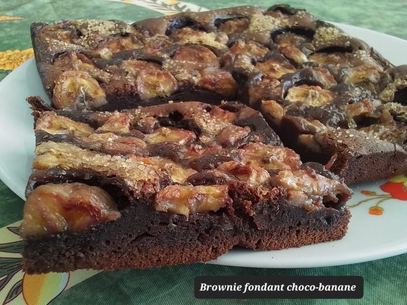 Cliquez pour zoomer ! Brownie fondant choco-banane Thermomix par zoupette66
