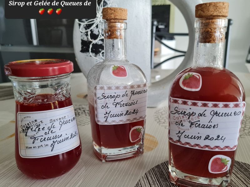 Cliquez pour zoomer ! Sirop de queues de fraises Thermomix par zoupette66
