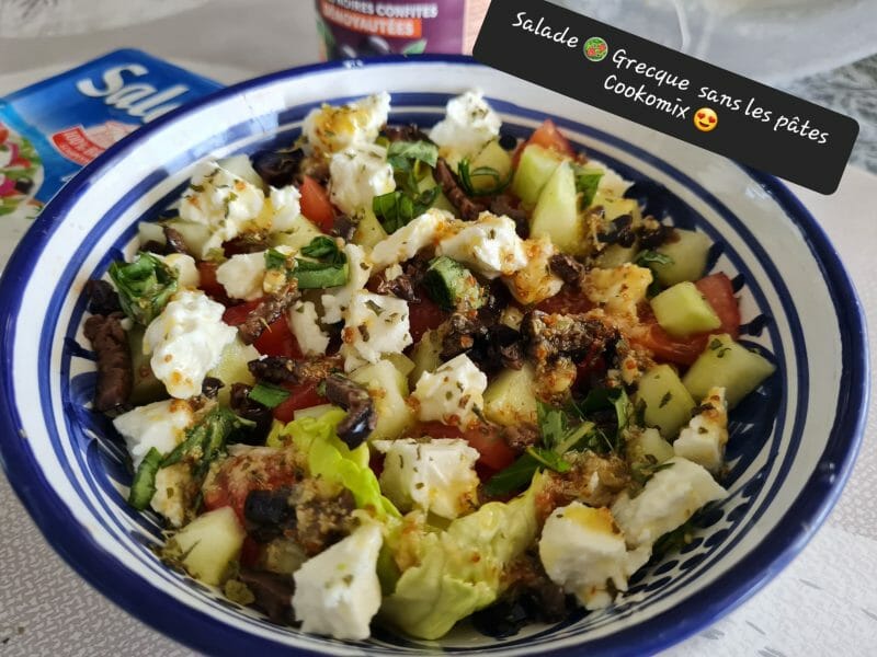 Cliquez pour zoomer ! Salade de pâtes à la grecque Thermomix par zoupette66