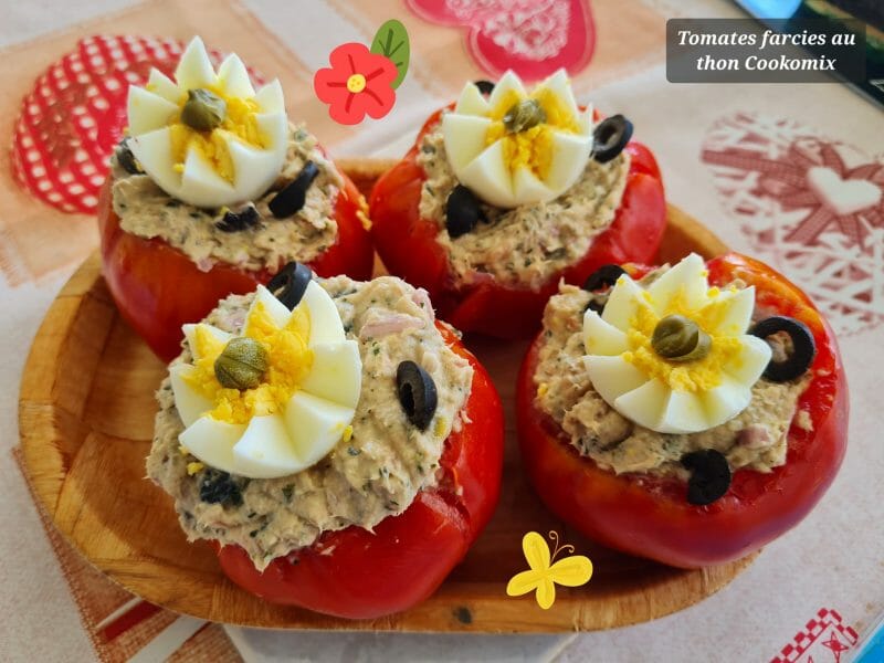 Cliquez pour zoomer ! Tomates farcies au thon Thermomix par zoupette66