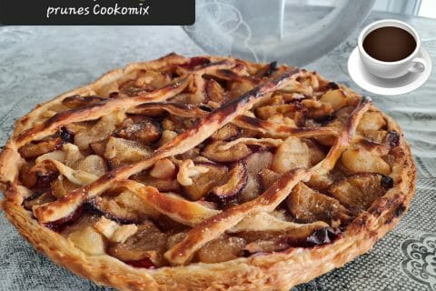 Cliquez pour zoomer ! Tarte aux prunes et poires Thermomix par zoupette66