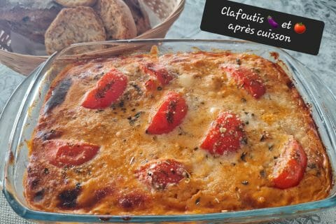 Cliquez pour zoomer ! Clafoutis aubergines et tomates Thermomix par zoupette66