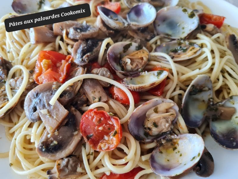 Cliquez pour zoomer ! Spaghettis aux palourdes Thermomix par zoupette66