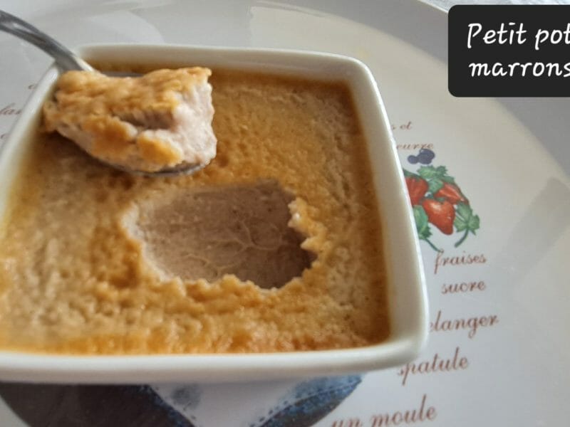 Cliquez pour zoomer ! Petits pots de crème de marrons Thermomix par zoupette66