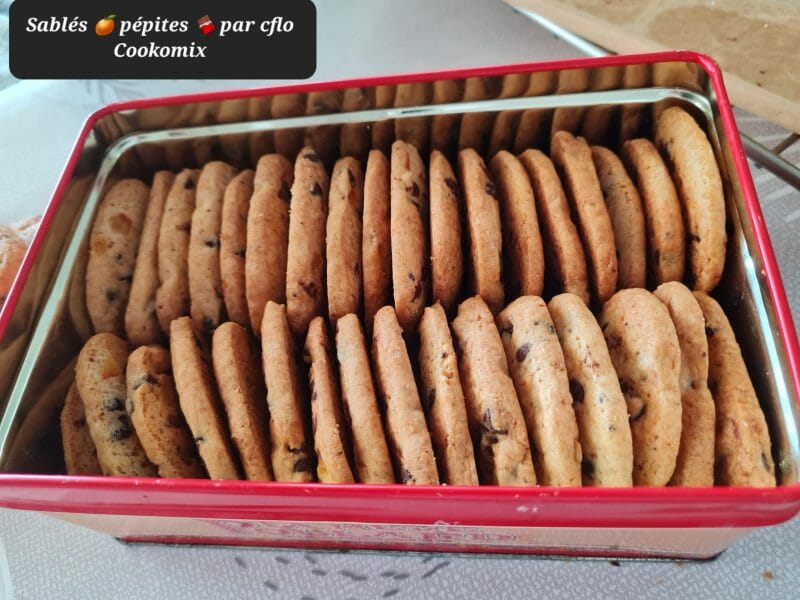 Cliquez pour zoomer ! Biscuits orange / chocolat ( chokini ) Thermomix par zoupette66