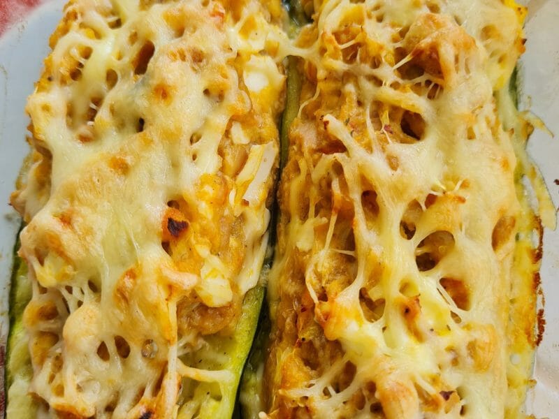 Cliquez pour zoomer ! Courgettes farcies au thon Thermomix par zoupette66