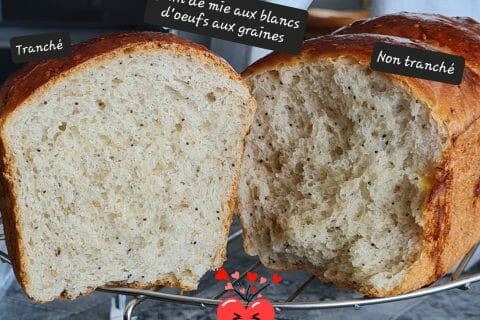 Cliquez pour zoomer ! Pain de mie aux blancs d’oeufs et aux graines de céréales Thermomix par zoupette66