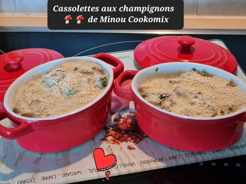 Cliquez pour zoomer ! Cassolettes de champignons aux petits lardons Thermomix par zoupette66