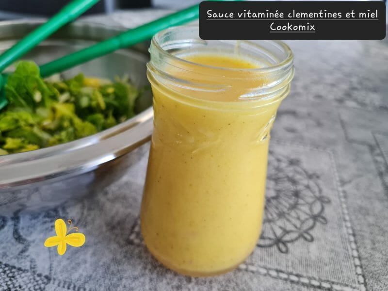 Vinaigrette vitaminée clémentine miel au Thermomix Cookomix