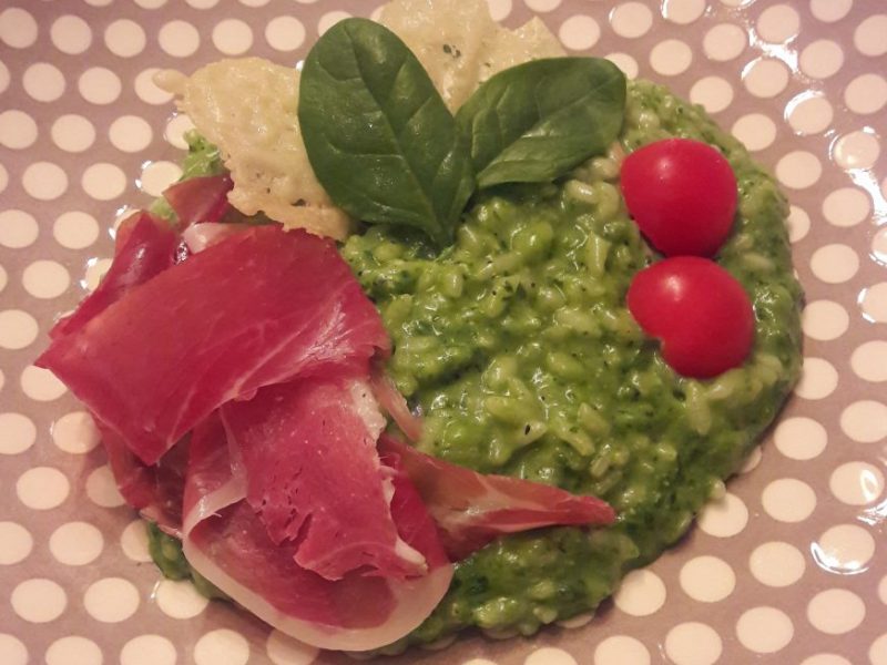 Cliquez pour zoomer ! Risotto au pesto d’épinards et basilic Thermomix par Lasabrine