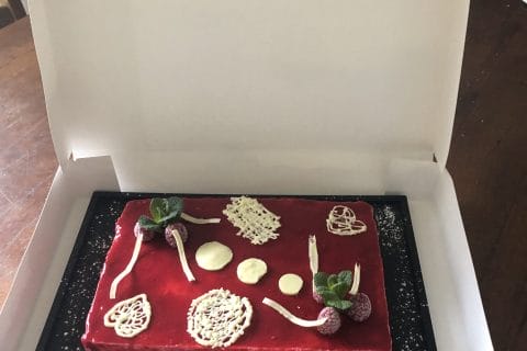 Cliquez pour zoomer ! Bavarois aux framboises Thermomix par christophekarine