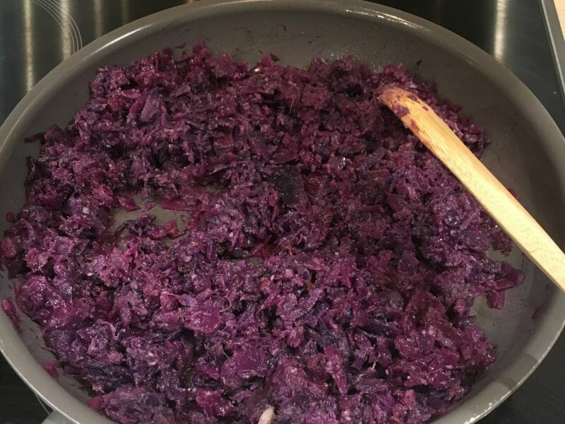 Cliquez pour zoomer ! Chou rouge, lardons et pommes Thermomix par Lalathermo16