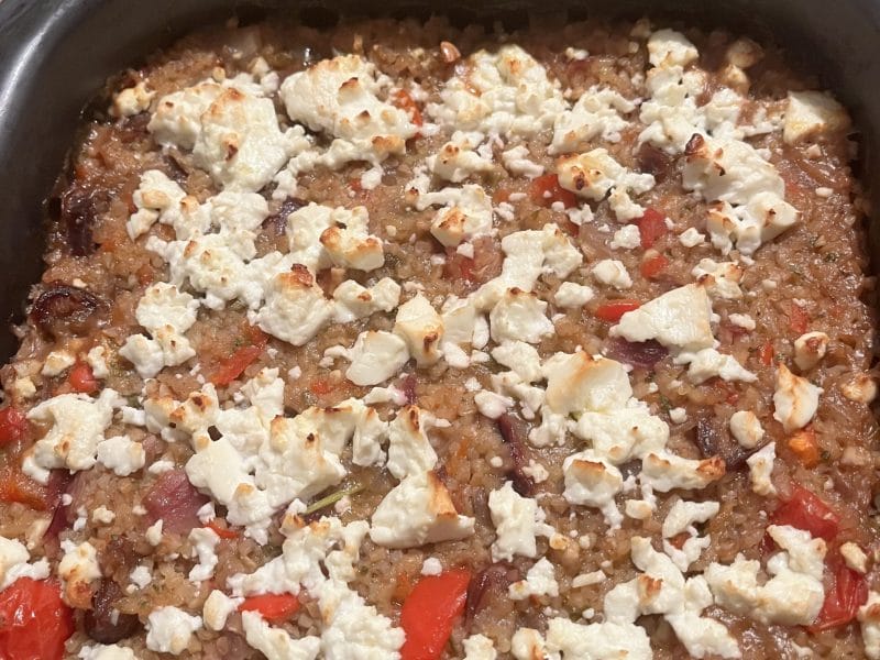 Cliquez pour zoomer ! Gratin de boulgour à l’orientale Thermomix par elise2712