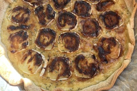 Cliquez pour zoomer ! Quiche oignons, chèvre et miel Thermomix par elise2712