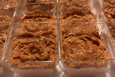 Cliquez pour zoomer ! Verrines mousse de jambon et pesto de tomates confites Thermomix par elise2712