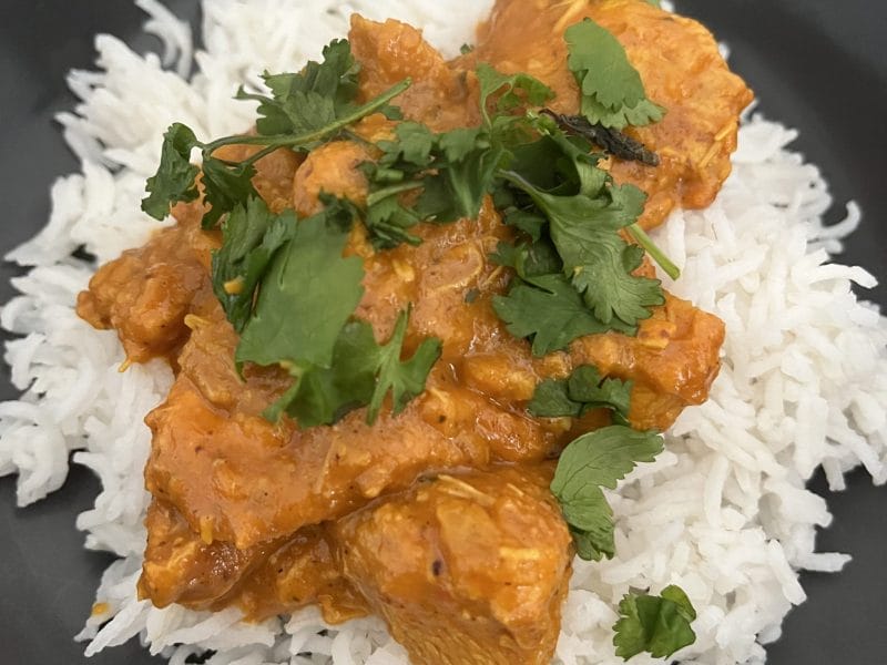 Cliquez pour zoomer ! Curry crémeux de poulet tomates et amandes Thermomix par elise2712