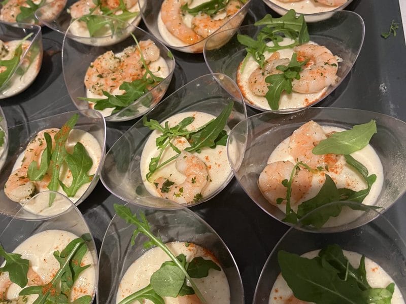 Cliquez pour zoomer ! Verrines de mousse de chou-fleur et crevettes Thermomix par elise2712