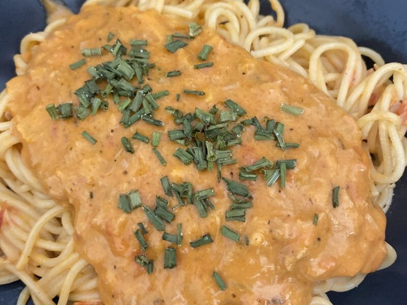 Cliquez pour zoomer ! Pâtes à la sauce au thon Thermomix par elise2712