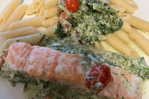 Cliquez pour zoomer ! Saumon à la Toscane Thermomix par elise2712