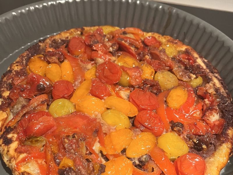 Cliquez pour zoomer ! Tatin de tomates cerises à la tapenade Thermomix par elise2712