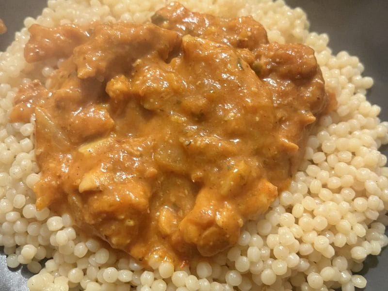 Cliquez pour zoomer ! Curry crémeux de poulet tomates et amandes Thermomix par elise2712