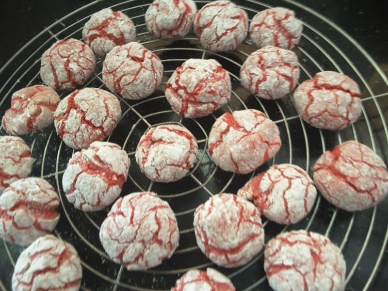 Cliquez pour zoomer ! Craquelés aux biscuits roses de Reims Thermomix par Cocobistouille